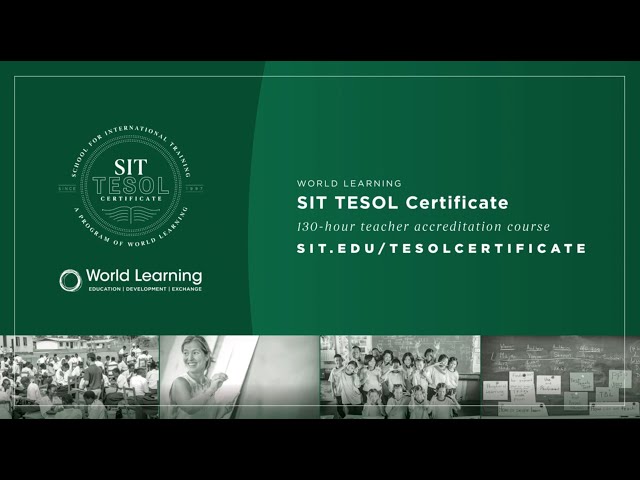 SIT TESOL Certificate